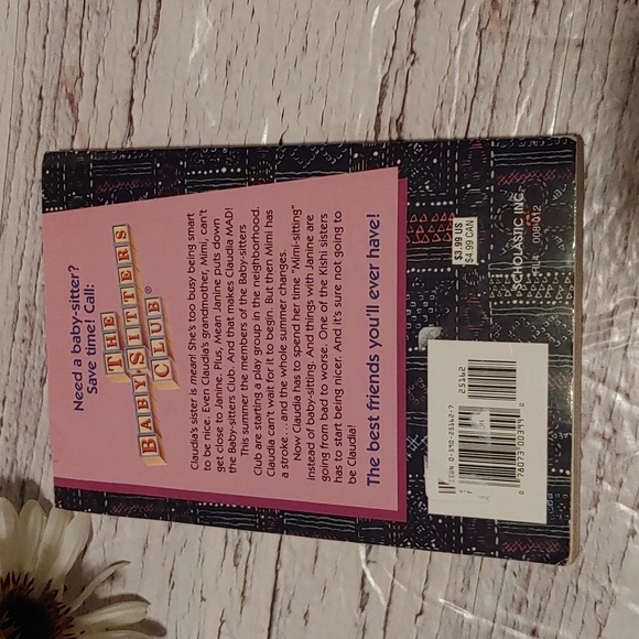 3/$13 The Babysitter's Club #7 Claudia and Mean Janine by Ann M. Martin - Picture 4 of 4